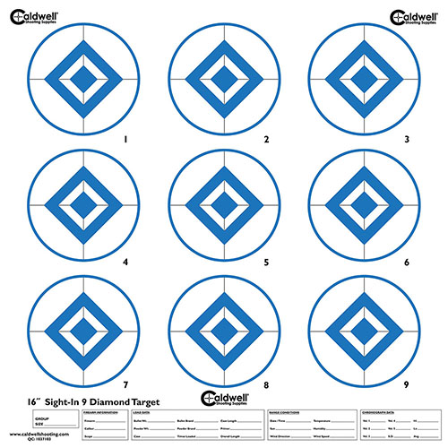 Caldwell Sight In Targets feature high visibility with 1