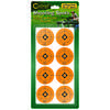 Caldwell Orange Shooting Spots allow you to easily add bright, visible aiming points to targets or cardboard boxes, enhancing your shooting accuracy and experience.