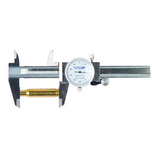 Ensure precise measurements for reloading with the Frankford Arsenal Stainless Steel Dial Caliper, featuring .001