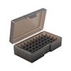 🎯 Keep your ammo secure & organized with Frankford Arsenal Pistol Ammo Boxes! Fits 50 ct. of 480 Ruger-50 AE. See-through design in grey. Shop now! 🔒🔫
