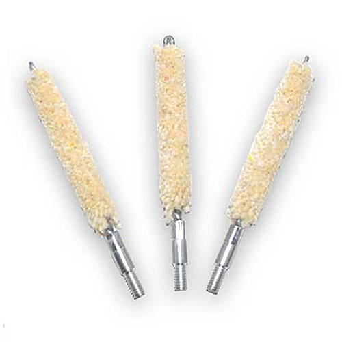 The Tipton Bore Mop 3 pk, made of 100% cotton, is ultra-absorbent for effective solvent application, ensuring a clean bore and chamber for optimal performance.