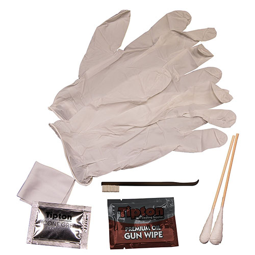 The Tipton Handgun Field Cleaning Kit is compact, ideal for .380-.45 calibers, and perfect for unexpected cleanings or annual maintenance, ensuring your firearm stays in top shape.