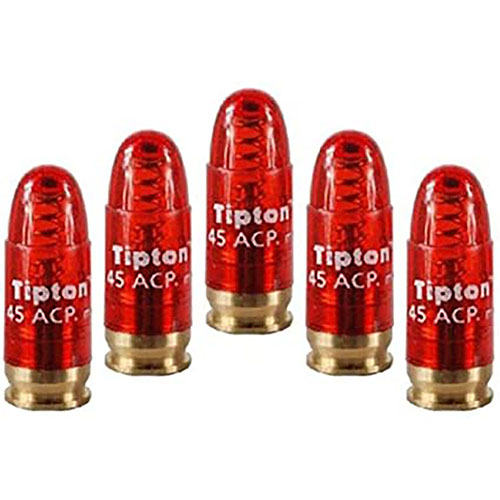 Tipton Snap Caps for 45 ACP protect your firing pin, aid in trigger pull adjustments, and relieve hammer spring tension when storing your firearms.