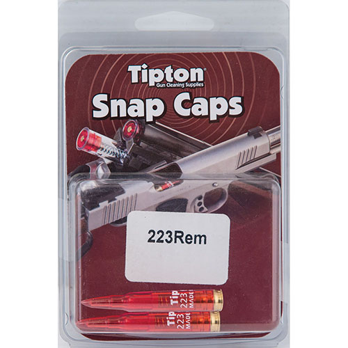 Tipton Snap Caps protect your firing pin, aid in trigger pull adjustments, and relieve hammer spring tension, ensuring safe storage for your 223 Rem rifle.