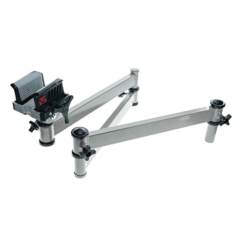 The BOG DeathGrip Elevation offers secure weapon containment and versatile shooting adjustments, ensuring a quiet, precise shot from your treestand at 20'.