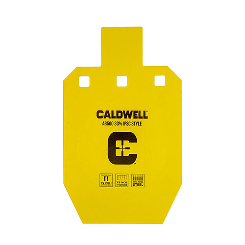 Caldwell AR500 33% IPSC Steel Targets offer durable AR-500 steel construction, high visibility, and multiple sizes for competition, training, and recreation.
