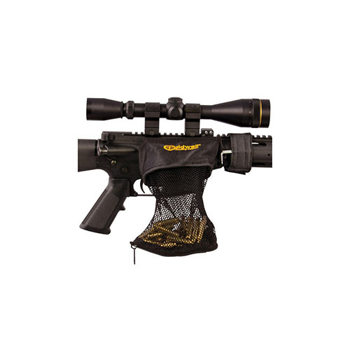 The Caldwell AR-15 Brass Catcher easily attaches to your AR, capturing ejected .223 brass without disrupting function, holding 30 rounds, and simplifying emptying.