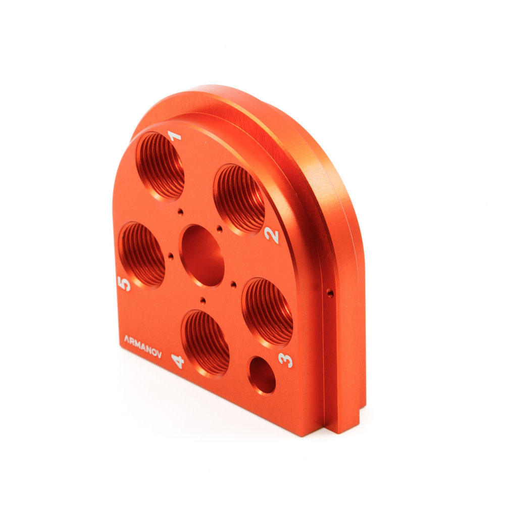 Enhance your Dillon 650 with the ARMANOV Toolhead, featuring Zero Play for perfect die alignment and Free-Float capability for more concentric ammunition.