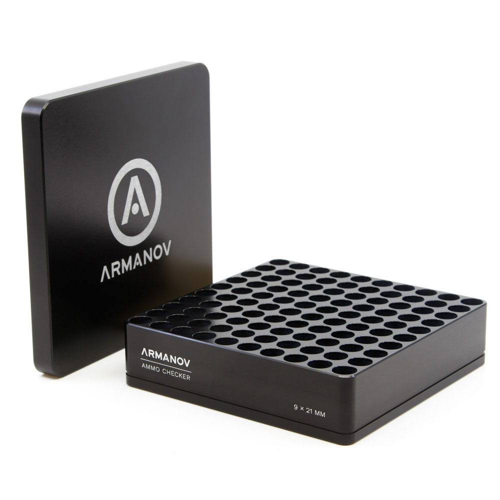 The ARMANOV 100 rnd Ammo Checker with Flip Cover ensures quick ammo testing, reduces malfunctions, and features a precision design for consistent performance.