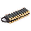 The ULFHEDNAR Portable Cartridgeholder securely holds 20 cartridges with velcro strips, easily attaching to your ammunition folder or gear, available in two sizes.