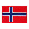 Show your pride with the ULFHEDNAR Velcro-Patch featuring the Norwegian flag in vibrant red, white, and blue, perfect for personalising your gear.