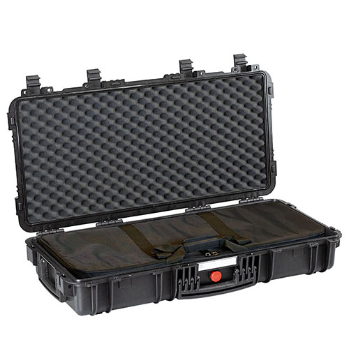 Discover the EXPLORER CASES Red 7814 BGS - a durable, water-resistant weapon case with corrosion-proof hinges, customizable inlays, and secure locking latches.