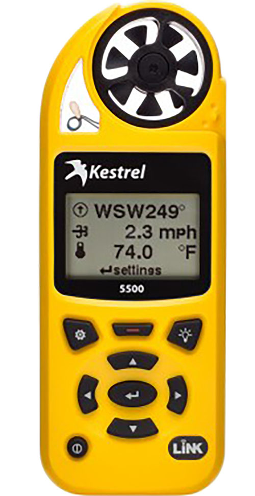 Weather & Environmental Meters - Kestrel 5500 Weather Meter with LiNK + Vane Mount