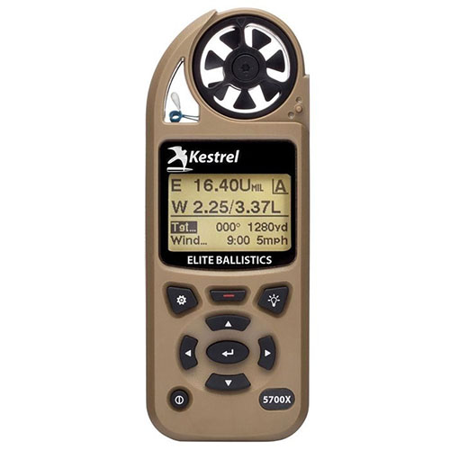 The Kestrel 5700X Elite Weather Meter offers rapid long-range target solutions, Bluetooth connectivity, and comprehensive weather measurements for unmatched shooting precision.