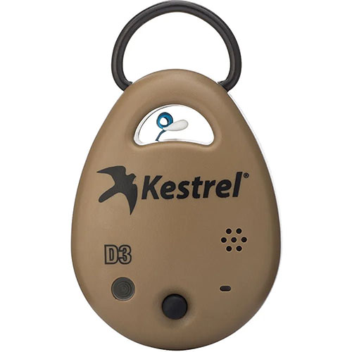 The Kestrel DROP D3 offers precise environmental measurements, rugged waterproof design, and real-time data analysis via the Kestrel LiNK app, perfect for shooting accuracy.