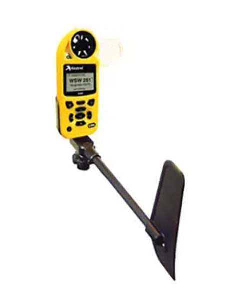 Transform your Kestrel 5 Series into a portable weather station with a secure mount, improved one-piece boom, and compatibility with extension poles for precise measurements.