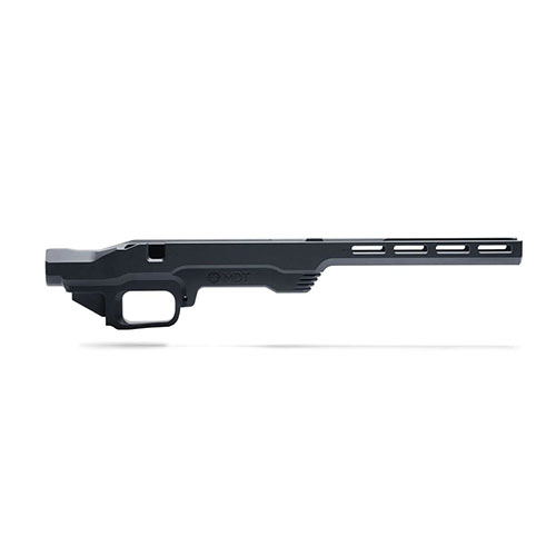 The MDT LSS Gen 2 Chassis System is a lightweight, compact design for Howa rifles, featuring AR-style buttstocks, improved ergonomics, and economical pricing.
