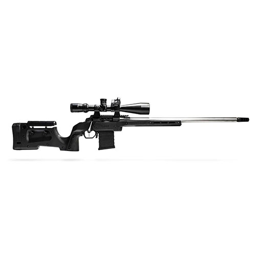 The MDT XRS Complete Chassis System offers a drop-in, adjustable stock for Remington 700 SA RH, requiring no bedding and only AICS-type magazines.