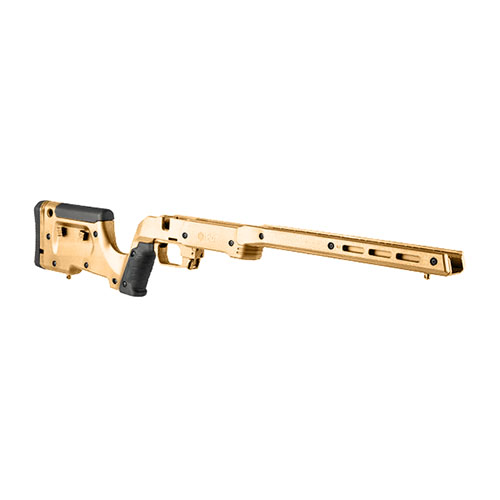 The MDT XRS Complete Chassis System offers a drop-in design, adjustable features, and requires no bedding, making it the ideal stock for your Savage rifle.