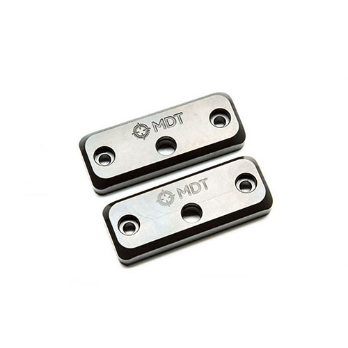 MDT Forend Weights enhance rifle stability by reducing recoil and improving balance, easily mounting on any M-LOK compatible chassis with a QD flush cup for slings.