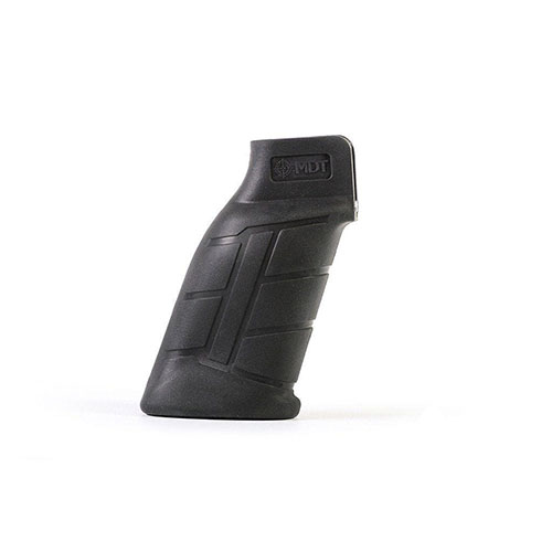 The MDT AR-15 Pistol Grip offers superior ergonomics, a reinforced core, comfortable tactile overmold, and anti-slip texture for enhanced grip and control.
