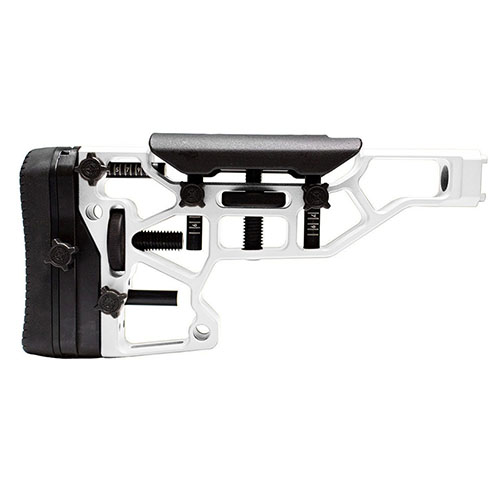 The MDT Elite Fixed Rifle Stock offers toolless adjustments for ultimate comfort, with a steel buttplate and precise fit for ACC/ESS chassises (XTN interface).