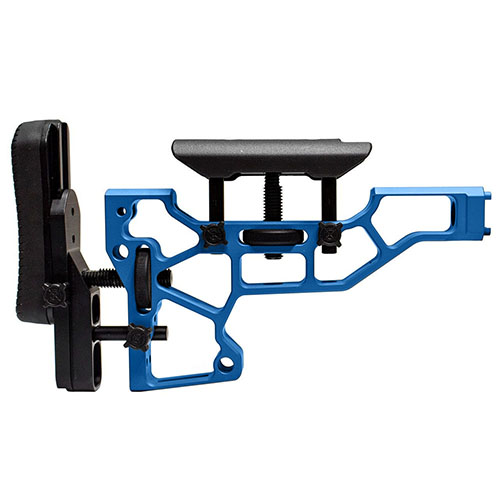 Experience enhanced comfort and performance with the MDT Skeleton Rifle Stock, featuring toolless adjustments for a perfect fit on ACC and ESS chassises.