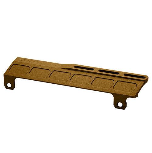 The MDT Mirage Mitigation Hood reduces mirage for clear targeting and enables night vision attachment, enhancing control without touching a hot barrel.