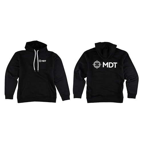 Stay comfortable and stylish with the MDT Apparel Pullover Hoodie, made from a soft 75/25 cotton/polyester blend, perfect for your shooting sessions.