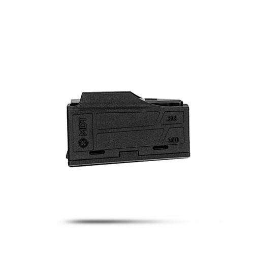 The MDT Polymer AICS Magazine offers durable construction, 3-round capacity, and compatibility with various chassis systems for reliable performance.