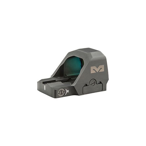 The Mepro MPO-F offers a low-profile design, user-selectable reticles, RMR footprint, 20,000-hour battery life, and IPX7 waterproof rating for optimal performance.