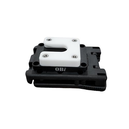 The OBI Clamp Lock with TEK-LOK offers secure attachment to belts and straps, allowing versatile gear mounting for quick, stable access on the go.
