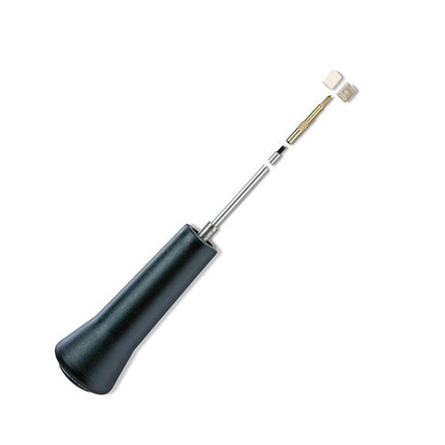 The VFG Cleaning Rod, 280mm in stainless steel, features a non-slip handle and smooth ball bearings for effortless cleaning of calibers 4-5.5mm.