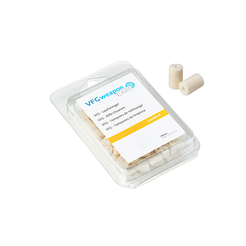 VFG COMFORT barrel cleaners (500 pcs) are ideal for light cleaning, oiling, and de-oiling in calibers 4-4.5mm, ensuring your firearm stays in top condition.