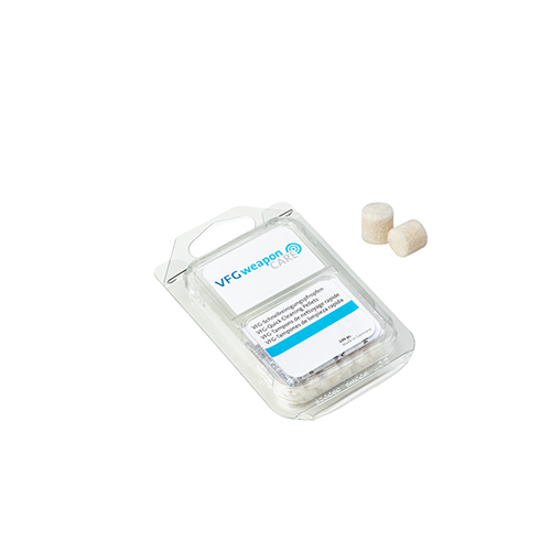 VFG's QUICK CLEANING-PLUG for Cal. .25 offers 80 compact felt plugs that ensure effective barrel cleaning, preventing fiber residue for optimal performance.