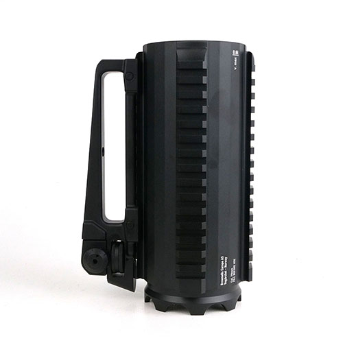 The Tactical Operator Mug features military-grade aluminum, insulated walls, AR-15 inspired handle, and a sleek matte black finish for style and durability.