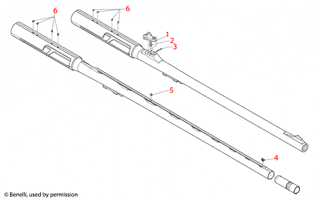 Benelli U.S.A.® Vinci Barrel Assembly 