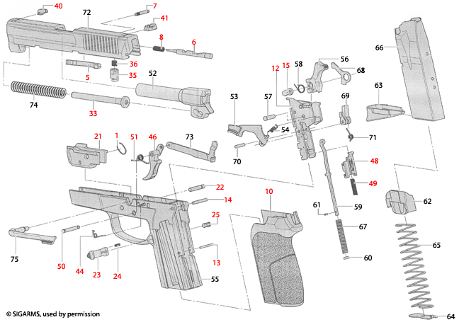 Sig Sauer P238 Parts Diagram