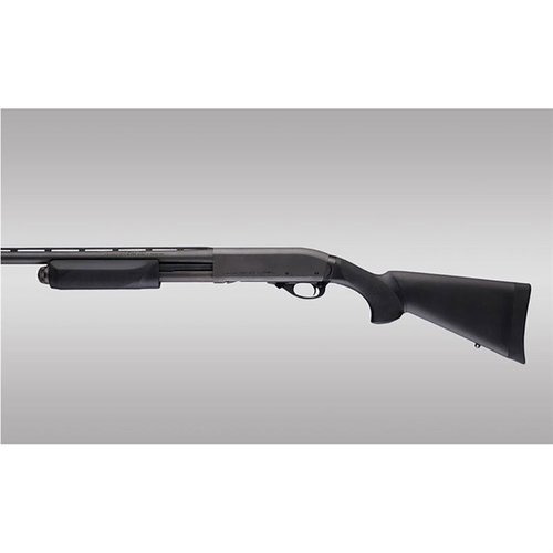 The HOGUE Overmolded Shotgun Stock & Forend Set offers a durable, rubber-coated grip for all conditions, recoil cushioning, and options for standard or ShortShot lengths.