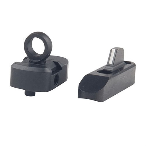 Enhance your Marlin lever gun with the XS Sight Systems Ghost Ring Sight Set, featuring a one-piece base and adjustable rear sight for faster targeting.