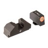 The F8 Night Sights for Glock® 42 and 43 feature an orange front sight, tritium illumination, and a ledge rear sight for quick target acquisition in low light.