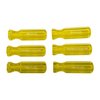 BROWNELLS MOLDED PLASTIC TOOL HANDLE, L4 MODEL, YELLOW, 6 PACK