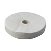 The 1" Thick Loose Muslin Wheel offers an economical solution, equating to 4-1/2, 20-ply wheels, with easy handling for efficient polishing.