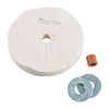 BROWNELLS THICK LOOSE MUSLIN POLISHING WHEEL, 8" X 1", 5/8" ARBOR