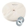 The 1" Thick Loose Muslin Wheels are an economical choice, easy to handle, and equivalent to 4-1/2, 20-ply wheels for efficient polishing.