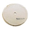 The Brownells Sisal Polishing Wheel features 7 plys of woven jute for aggressive metal and rust removal, with a durable spiral stitched design for long-lasting use.