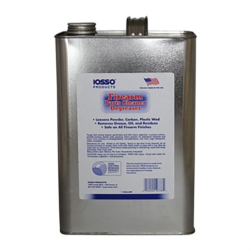 IOSSO Firearm Parts Cleaner & Degreaser effortlessly removes fouling, grease, and oil, is biodegradable, non-flammable, and made from natural plant extracts.
