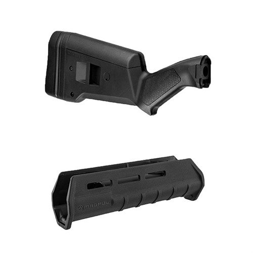 Enhance your Remington 870 with the adaptable MAGPUL SGA Buttstock and lightweight M-LOK Forend, offering customization and accessory options for optimal performance.