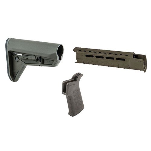 Enhance your AR-15 with the Magpul MOE-SL Furniture Set featuring a sleek buttstock, modular M-LOK handguard, and ergonomic grip for superior control.