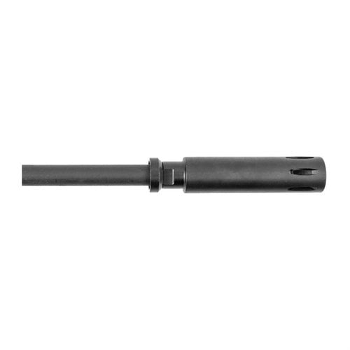 The Brownells XM177 Flash Hider & Grenade Ring is a precision reproduction, crafted from 8620L steel, perfect for Retro carbine builds with 1/2-28 threads.